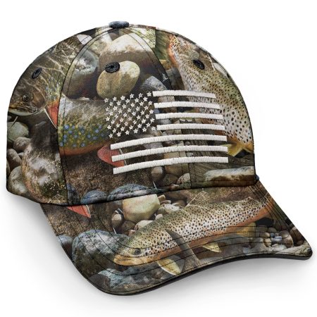 Freedom & Fishing Cap (Trout)