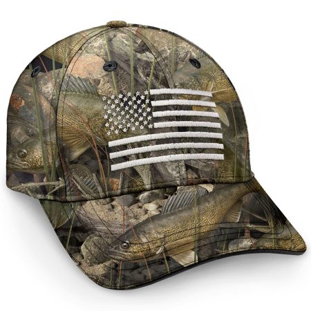Freedom & Fishing Cap (Walleye)