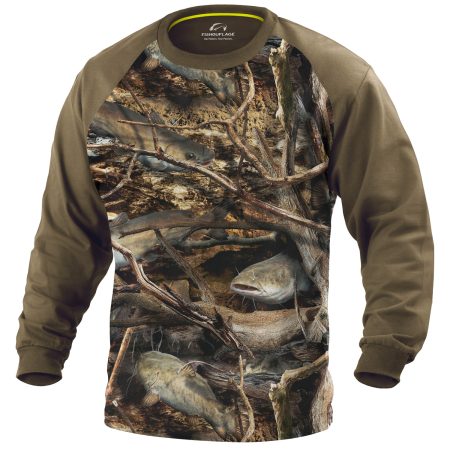 Riptide Performance L/S Tee (Catfish) Earth