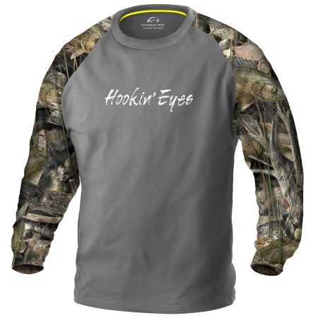 Fish Camp Hookin' Eyes L/S Walleye Tee (Size Medium Only)