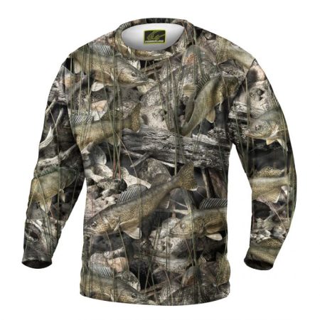 Fishouflage Signature Tee (Walleye) Med & Large Only